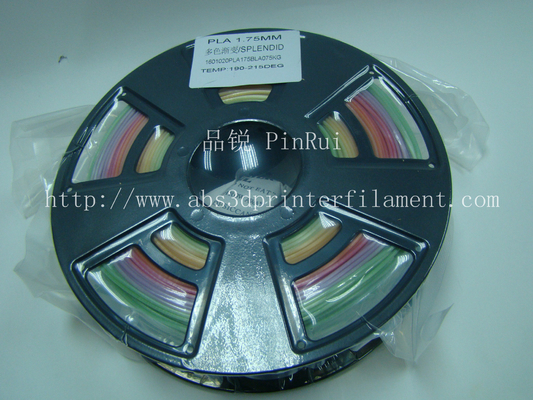 Filamento multicolore 1,75/3,0 millimetri della stampante di pendenza 3d di PLA di diametro di cavo