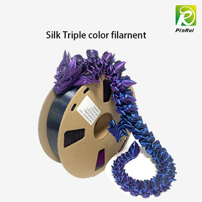 Tre colori nel filamento di seta di colore doppio del filamento per la stampante 3d