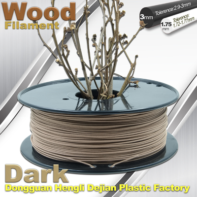 Brown Materia 0.8kg/filamento di legno 1.75mm 3mm stampante del rotolo 3D