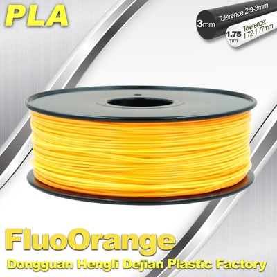 rigidezza materiale della stampa fluorescente del filamento 3D di PLA di 1.75mm alta