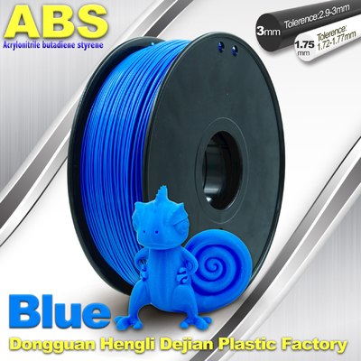 Filamento fluorescente blu dell'ABS, filamento 1kg/bobina della stampante 3D 3.0mm/di 1.75mm