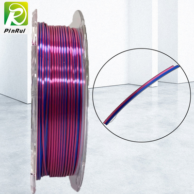 Colori di PINRUI 2 nel filamento di seta di colore doppio del filamento per la stampante 3d