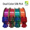 Filamento doppio di seta di colore di viaggio di colore per il filamento di pla della stampante di FDM 3D