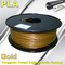 filamento 100% della stampante di PLA 3d dell'oro 3.0mm/di 1.75mm biodegradabile