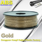 Filamento conduttivo della stampante dell'ABS 3d dell'oro su ordinazione le materie plastiche da 1,75 millimetri/3.0mm