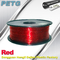 Resistenza trasparente 1.0kg/rotolo dell'acido e dell'alcali del filamento della stampante di rosso PETG 3D di altezza