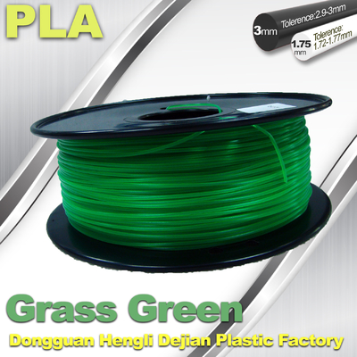 Materiali biodegradabili di PLA 1.75mm del filamento della stampante 3d di verde di erba