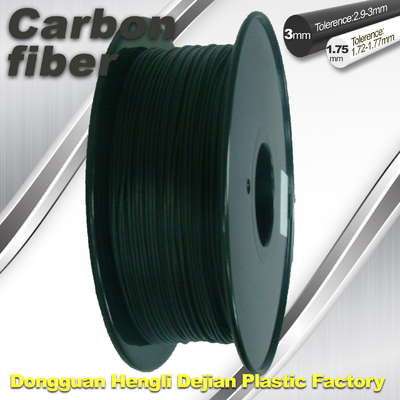 Il filamento ad alta resistenza della stampante della fibra 3D del carbonio 1,75 millimetri sfrega la stampa nera della colata 220°C