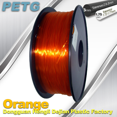 Filamento ad alta resistenza di PETG, acido trasparente di resistenza del filamento di stampa 3d