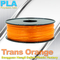 colori arancio 1KG/rotolo del filamento della stampante di PLA 3D del trasporto 3.0mm/di 1.75mm