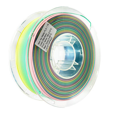 Stampa 3D PINRUI Filamento PLA Matte Rainbow 1.75mm 1kg Colori multipli Adatta alla maggior parte delle stampanti FDM