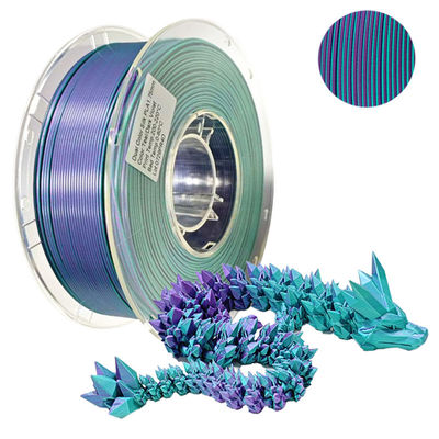 PINRUI Filato di seta di PLA a doppio colore 1.75mm Stampa 3D bicolore Filato di seta di PLA 1 kg (2.2 lbs)