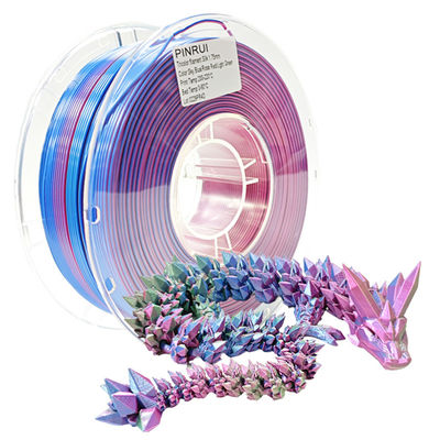 PINRUI Filamento di seta in PLA tricolore 1.75mm 1kg Spool Filamento di seta in PLA tricolore Adatta alla maggior parte delle stampanti FDM