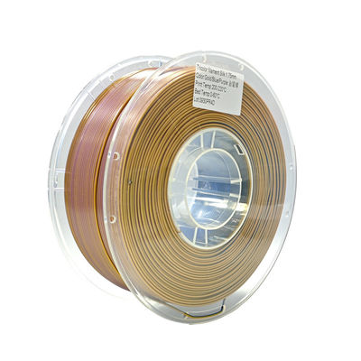 PINRUI Filamento di seta in PLA tricolore 1.75mm 1kg Spool Filamento di seta in PLA tricolore Adatta alla maggior parte delle stampanti FDM