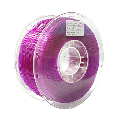 TPU ad alta elasticità 1,75 mm / 3,0 mm, Filamento flessibile per materiali a filamento di stampa 3D