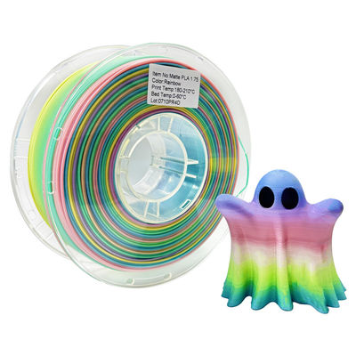 Filamento per stampante 3D PINRUI Arcobaleno Colore Sognante 1.75mm 1kg Vari Colori Adatto alla Maggior Parte delle Stampanti FDM