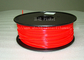 rosso del filamento della stampante dell'ABS 3d 3.0mm/di 1.75mm con buona elasticità