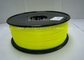 Filamento giallo scuro dell'ABS, filamento 3D che stampa materia plastica 1,75/3mm