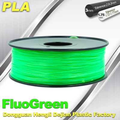Filamento fluorescente materiale di stampa di pla 3d del desktop di PLA per Markerbot