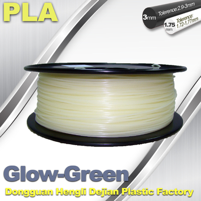 incandescenza del filamento di PLA 3.0mm/di 1.75mm in verde scuro per la stampante 3D