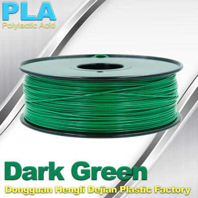 PLA biodegradabile 1,75/3,0 millimetri dell'OEM di 3D di filamenti della stampante (verde scuro)